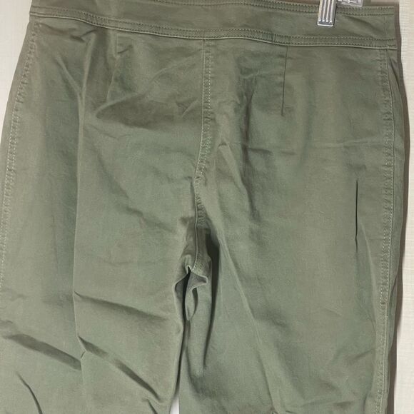 Talbots olive green‎ signature pants ankle zipper, size 6 - Picture 9 of 12